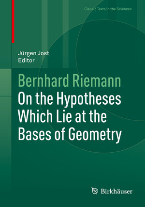 Buchcover On the Hypotheses Which Lie at the Bases of Geometry | Bernhard Riemann | EAN 9783319260426 | ISBN 3-319-26042-1 | ISBN 978-3-319-26042-6