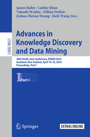 Buchcover Advances in Knowledge Discovery and Data Mining | EAN 9783319317533 | ISBN 3-319-31753-9 | ISBN 978-3-319-31753-3
