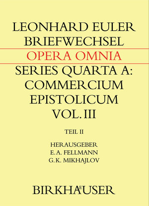 Buchcover Briefwechsel mit Daniel Bernoulli | Leonhard Euler | EAN 9783319323985 | ISBN 3-319-32398-9 | ISBN 978-3-319-32398-5