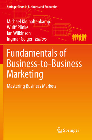 Buchcover Fundamentals of Business-to-Business Marketing  | EAN 9783319385211 | ISBN 3-319-38521-6 | ISBN 978-3-319-38521-1