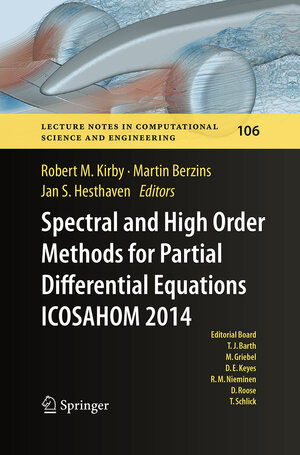 Buchcover Spectral and High Order Methods for Partial Differential Equations ICOSAHOM 2014 | EAN 9783319387390 | ISBN 3-319-38739-1 | ISBN 978-3-319-38739-0
