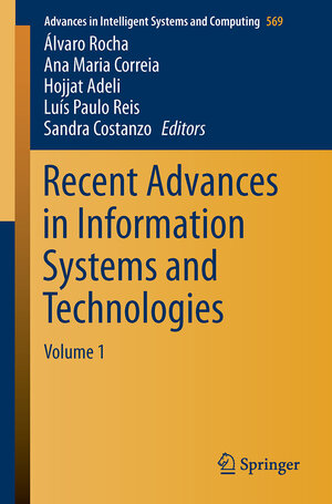 Buchcover Recent Advances in Information Systems and Technologies | EAN 9783319565347 | ISBN 3-319-56534-6 | ISBN 978-3-319-56534-7