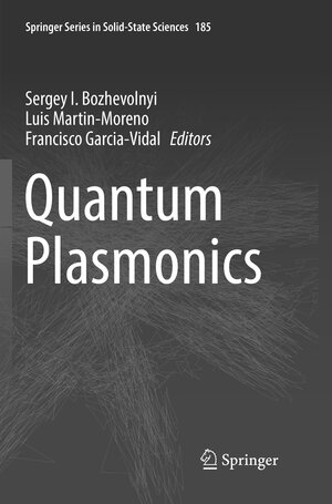 Buchcover Quantum Plasmonics | EAN 9783319833798 | ISBN 3-319-83379-0 | ISBN 978-3-319-83379-8