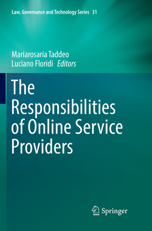 Buchcover The Responsibilities of Online Service Providers  | EAN 9783319838403 | ISBN 3-319-83840-7 | ISBN 978-3-319-83840-3