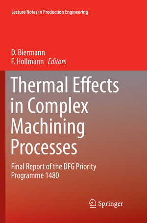 Buchcover Thermal Effects in Complex Machining Processes | EAN 9783319860817 | ISBN 3-319-86081-X | ISBN 978-3-319-86081-7