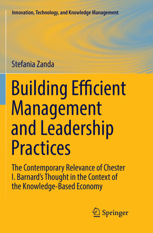 Buchcover Building Efficient Management and Leadership Practices | Stefania Zanda | EAN 9783319867700 | ISBN 3-319-86770-9 | ISBN 978-3-319-86770-0