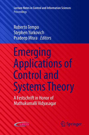 Buchcover Emerging Applications of Control and Systems Theory | EAN 9783319883731 | ISBN 3-319-88373-9 | ISBN 978-3-319-88373-1