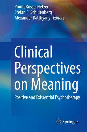 Buchcover Clinical Perspectives on Meaning  | EAN 9783319928876 | ISBN 3-319-92887-2 | ISBN 978-3-319-92887-6