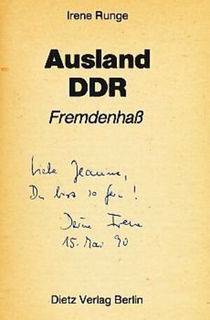 Buchcover Ausland DDR | Irene Runge | EAN 9783320015664 | ISBN 3-320-01566-4 | ISBN 978-3-320-01566-4