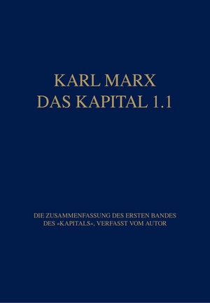 Buchcover Marx Das Kapital 1.1.-1.5. / Das Kapital 1.1 | Karl Marx | EAN 9783320021696 | ISBN 3-320-02169-9 | ISBN 978-3-320-02169-6