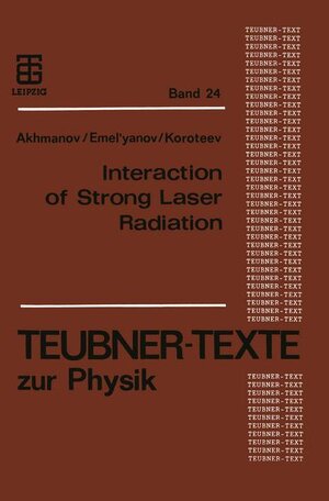 Buchcover Interaction of Strong Laser Radiation with Solids and Nonlinear Optical Diagnostics of Surfaces | Nikolaj Koroteev | EAN 9783322004888 | ISBN 3-322-00488-0 | ISBN 978-3-322-00488-8