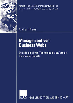 Buchcover Management von Business Webs | Andreas Franz | EAN 9783322815163 | ISBN 3-322-81516-1 | ISBN 978-3-322-81516-3