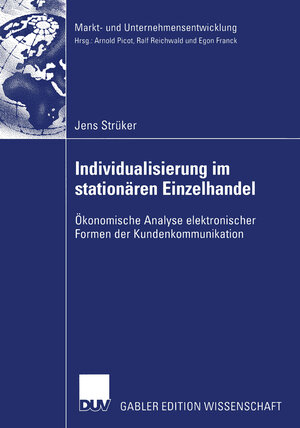 Buchcover Individualisierung im stationären Einzelhandel | Jens Strüker | EAN 9783322821362 | ISBN 3-322-82136-6 | ISBN 978-3-322-82136-2
