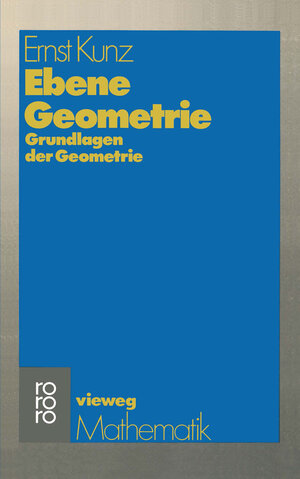 Buchcover Ebene Geometrie | Ernst Kunz | EAN 9783322850317 | ISBN 3-322-85031-5 | ISBN 978-3-322-85031-7