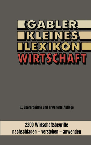 Buchcover Gabler kleines Lexikon Wirtschaft | Kenneth A. Loparo | EAN 9783322858627 | ISBN 3-322-85862-6 | ISBN 978-3-322-85862-7