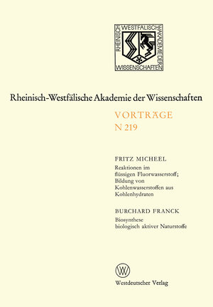 Buchcover Natur-, Ingenieur- und Wirtschaftswissenschaften | Fritz Micheel | EAN 9783322861795 | ISBN 3-322-86179-1 | ISBN 978-3-322-86179-5
