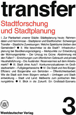 Buchcover Stadtforschung und Stadtplanung  | EAN 9783322887511 | ISBN 3-322-88751-0 | ISBN 978-3-322-88751-1