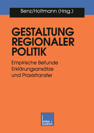 Buchcover Gestaltung regionaler Politik  | EAN 9783322913906 | ISBN 3-322-91390-2 | ISBN 978-3-322-91390-6