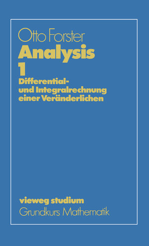 Buchcover Analysis 1 | Otto Forster | EAN 9783322915504 | ISBN 3-322-91550-6 | ISBN 978-3-322-91550-4