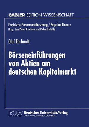 Buchcover Börseneinführungen von Aktien am deutschen Kapitalmarkt  | EAN 9783322924292 | ISBN 3-322-92429-7 | ISBN 978-3-322-92429-2