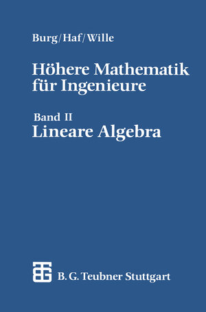 Buchcover Höhere Mathematik für Ingenieure | Klemens Burg | EAN 9783322926920 | ISBN 3-322-92692-3 | ISBN 978-3-322-92692-0