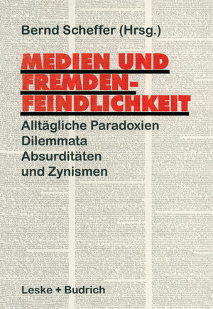 Buchcover Medien und Fremdenfeindlichkeit  | EAN 9783322933164 | ISBN 3-322-93316-4 | ISBN 978-3-322-93316-4