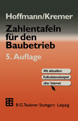 Buchcover Zahlentafeln für den Baubetrieb  | EAN 9783322938831 | ISBN 3-322-93883-2 | ISBN 978-3-322-93883-1