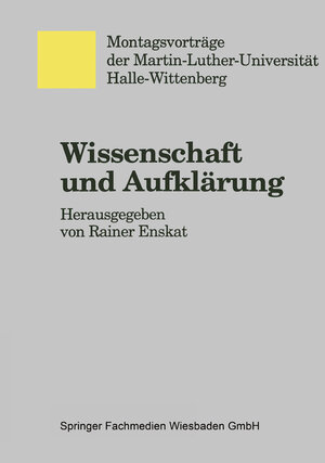 Buchcover Wissenschaft und Aufklärung  | EAN 9783322958662 | ISBN 3-322-95866-3 | ISBN 978-3-322-95866-2