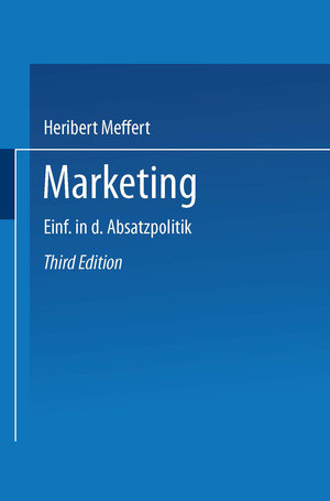 Buchcover Marketing | Heribert Meffert | EAN 9783322961778 | ISBN 3-322-96177-X | ISBN 978-3-322-96177-8