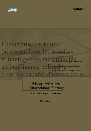 Buchcover Wissensorientierte Unternehmensführung | Klaus North | EAN 9783322964977 | ISBN 3-322-96497-3 | ISBN 978-3-322-96497-7