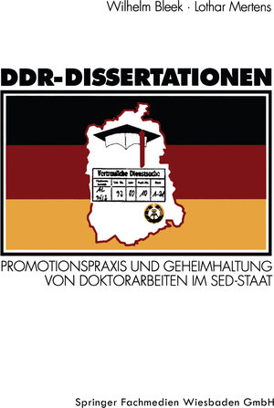 Buchcover DDR-Dissertationen | Lothar Mertens | EAN 9783322970480 | ISBN 3-322-97048-5 | ISBN 978-3-322-97048-0