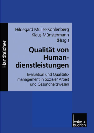 Buchcover Qualität von Humandienstleistungen  | EAN 9783322975010 | ISBN 3-322-97501-0 | ISBN 978-3-322-97501-0