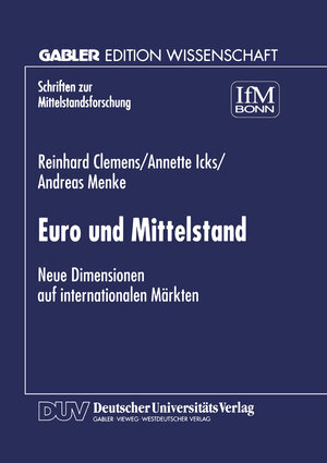 Buchcover Euro und Mittelstand | Reinhard Clemens | EAN 9783322977793 | ISBN 3-322-97779-X | ISBN 978-3-322-97779-3