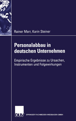 Buchcover Personalabbau in deutschen Unternehmen | Rainer Marr | EAN 9783322978332 | ISBN 3-322-97833-8 | ISBN 978-3-322-97833-2