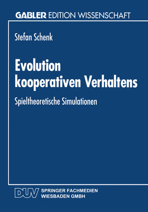 Buchcover Evolution kooperativen Verhaltens  | EAN 9783322993120 | ISBN 3-322-99312-4 | ISBN 978-3-322-99312-0