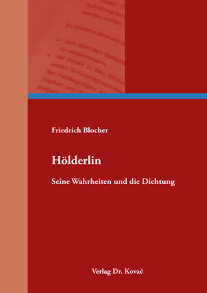 Buchcover Hölderlin | Friedrich Blocher | EAN 9783339119148 | ISBN 3-339-11914-7 | ISBN 978-3-339-11914-8