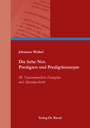 Buchcover Die liebe Not. Predigten und Predigtkonzepte  | EAN 9783339133342 | ISBN 3-339-13334-4 | ISBN 978-3-339-13334-2