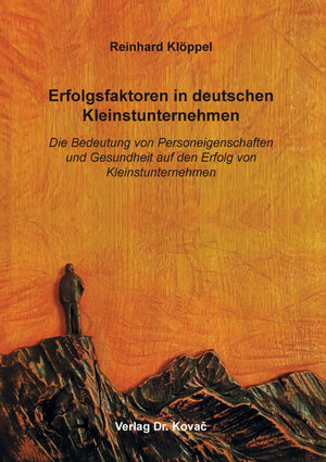 Buchcover Erfolgsfaktoren in deutschen Kleinstunternehmen | Reinhard Klöppel | EAN 9783339135384 | ISBN 3-339-13538-X | ISBN 978-3-339-13538-4