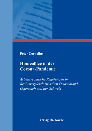 Buchcover Homeoffice in der Corona-Pandemie | Peter Cornelius | EAN 9783339135780 | ISBN 3-339-13578-9 | ISBN 978-3-339-13578-0