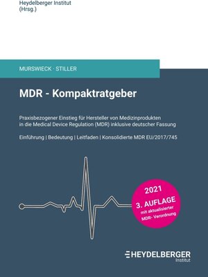 Buchcover MDR – Kompaktratgeber | Michael W. Stiller | EAN 9783347231146 | ISBN 3-347-23114-7 | ISBN 978-3-347-23114-6