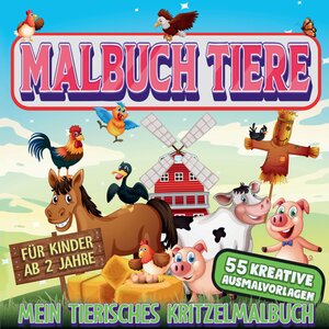 Buchcover Malbuch Tiere - Mein tierisches Kritzelmalbuch | S&L Inspirations Lounge | EAN 9783347789104 | ISBN 3-347-78910-5 | ISBN 978-3-347-78910-4