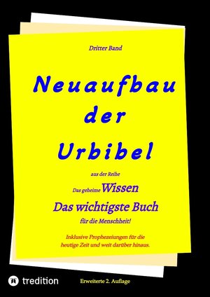 Buchcover 2. Auflage 3. Band Neuaufbau der Urbibel | Paul Rießler | EAN 9783347921733 | ISBN 3-347-92173-9 | ISBN 978-3-347-92173-3