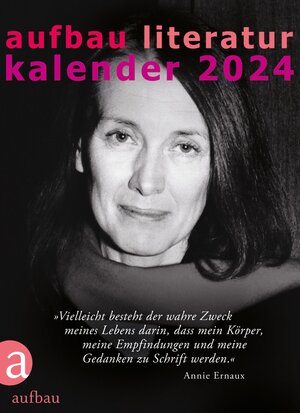 Buchcover Aufbau Literatur Kalender 2024  | EAN 9783351039912 | ISBN 3-351-03991-3 | ISBN 978-3-351-03991-2