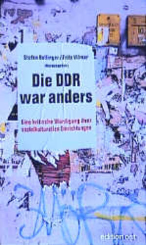 Buchcover Die DDR war anders | Fritz Vilmar | EAN 9783360010360 | ISBN 3-360-01036-1 | ISBN 978-3-360-01036-0