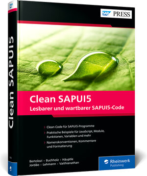 Buchcover Clean SAPUI5 | Daniel Bertolozi | EAN 9783367100507 | ISBN 3-367-10050-1 | ISBN 978-3-367-10050-7