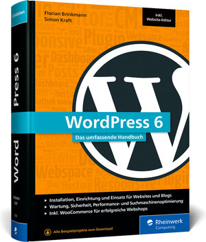 Buchcover WordPress 6 | Florian Brinkmann | EAN 9783367101634 | ISBN 3-367-10163-X | ISBN 978-3-367-10163-4