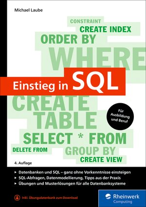 Buchcover Einstieg in SQL | Michael Laube | EAN 9783367105489 | ISBN 3-367-10548-1 | ISBN 978-3-367-10548-9