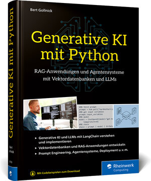 Buchcover Generative KI mit Python | Bert Gollnick | EAN 9783367107292 | ISBN 3-367-10729-8 | ISBN 978-3-367-10729-2