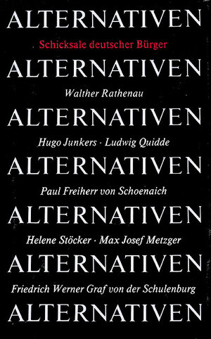 Buchcover Alternativen  | EAN 9783373000020 | ISBN 3-373-00002-5 | ISBN 978-3-373-00002-0