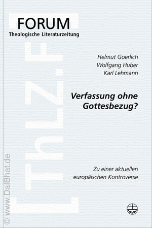 Buchcover Verfassung ohne Gottesbezug? | Helmut Goerlich | EAN 9783374022540 | ISBN 3-374-02254-5 | ISBN 978-3-374-02254-0